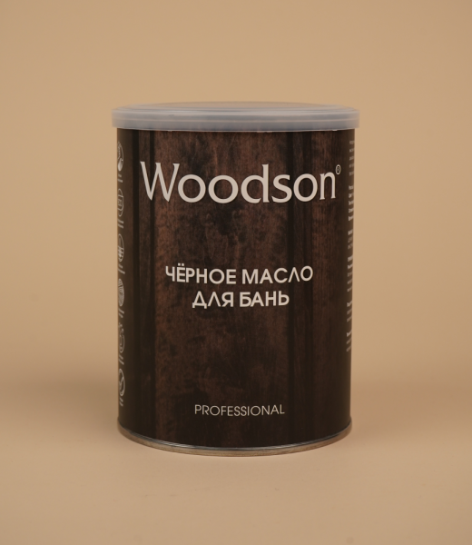 Чёрное масло для защиты древесины Woodson (баня), 2,4л