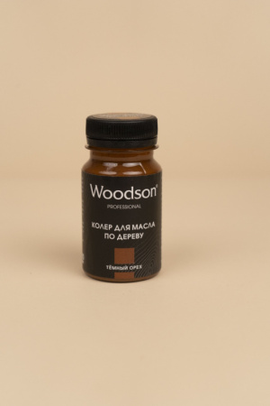 Колер для масла по дереву Woodson, тёмный орех, 80мл