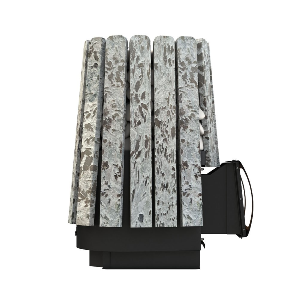 Фото Дровяная банная печь Grill'D Cometa Vega 450 Short Max Stone (Серпентинит) в магазине Woodson
