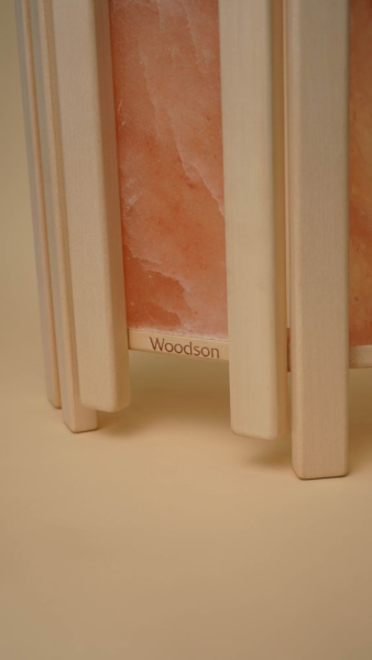 Абажур Woodson тройной с гималайской солью, липа