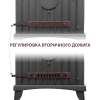 Фото Печь-камин Везувий KZ-14Р "Антрацит" в магазине Woodson