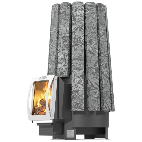 Фото Дровяная банная печь Grill'D Cometa Vega 240 Short Max Pro Stone (Серпентинит) в магазине Woodson