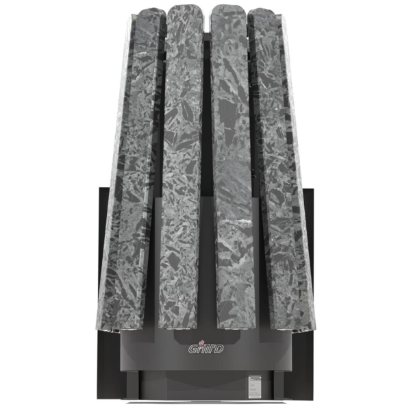 Фото Дровяная банная печь Grill'D Cometa Vega 450 Long Max Pro Stone (Серпентинит) в магазине Woodson