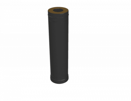 Фото Grill`D Сэндвич труба К, AISI 310S 0,8мм/ОС 0,5мм L1000 (D130/250), черный (порошковая краска) 