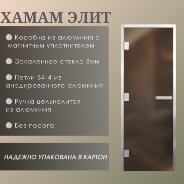 Дверь Хамам Элит 60G Прозрачная 1900*700 L, без порога Дверь Хамам Элит 60G Прозрачная 1900*700 L, без порога