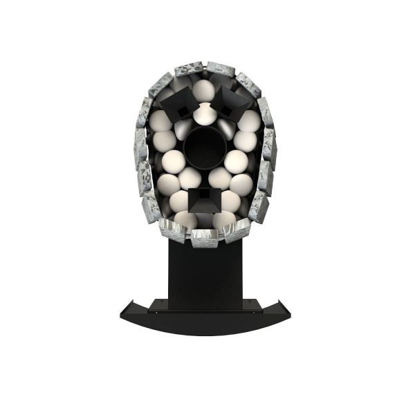 Фото Дровяная банная печь Grill'D Cometa Vega 450 Long Max Stone (Серпентинит) в магазине Woodson