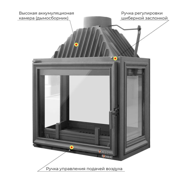 Каминная топка EVEREST A16 H