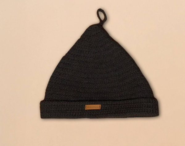 Шапка вязанная для бани Woodson Black line