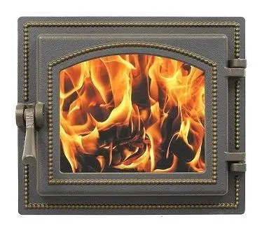 Дверка ВЕЗУВИЙ каминная 260 (Бронза)