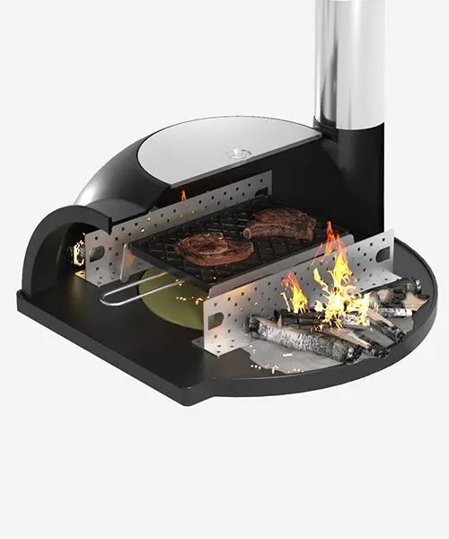 Садовая чугунная печь "Legenda Garden" ("Легенда Гарден") (с основанием из немецкого шамота) на подс