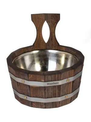 Ковш Woodson с нержавеющей вставкой, 2 л., дуб в темном