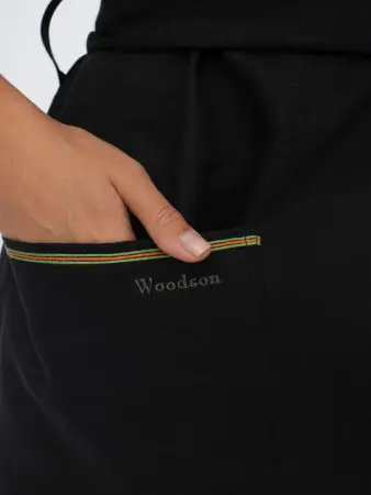 Платье банное Woodson, чёрный лён (42)