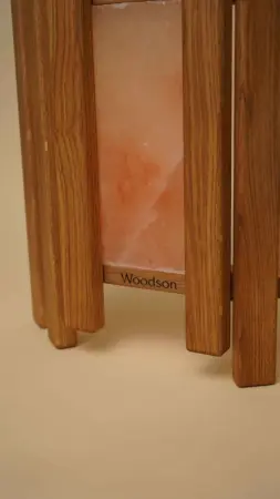 Абажур Woodson тройной с гималайской солью, дуб