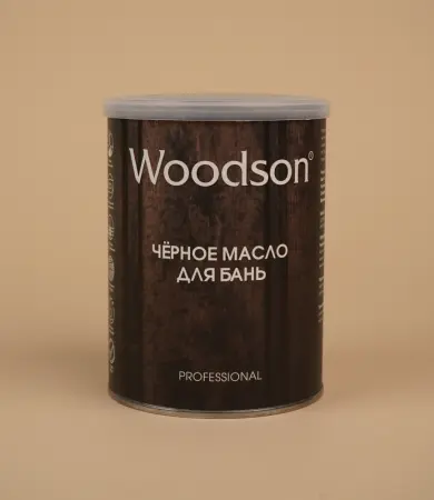 Чёрное масло для защиты древесины Woodson (баня), 2,4л